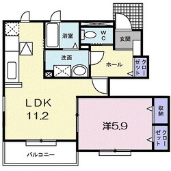 ショコラⅡの物件間取画像